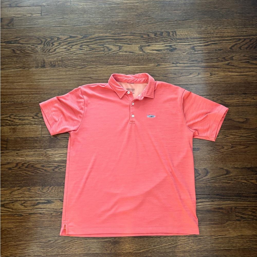 Men's Patagonia Salmon Polo Shirt Size L